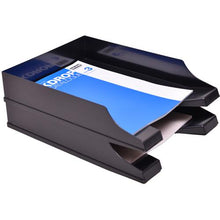 โหลดรูปภาพลงในโปรแกรมดูแกลเลอรี TRUSCO ถาดใส่จดหมาย A4 W257XD350XH65 ดำ