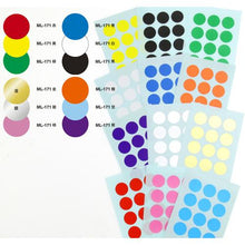 โหลดรูปภาพลงในโปรแกรมดูแกลเลอรี NICHIBAN My Tack Label (ป้ายสี) ML-171 สีน้ำเงิน กลม 20มม