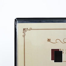 โหลดรูปภาพลงในโปรแกรมดูแกลเลอรี OP แฟ้มเมนูหนังโทน A4 6 หน้าดำ