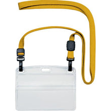 โหลดรูปภาพลงในโปรแกรมดูแกลเลอรี OP ป้ายชื่อห้อยแบบตะขอคู่ นามบัตรแนวนอน 10 แผ่น สีเหลือง