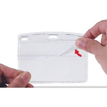 โหลดรูปภาพลงในโปรแกรมดูแกลเลอรี OP ป้ายชื่อห้อยแบบตะขอคู่ นามบัตรแนวนอน 10 แผ่น สีเหลือง