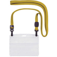 โหลดรูปภาพลงในโปรแกรมดูแกลเลอรี OP ป้ายชื่อห้อยแบบตะขอคู่ นามบัตรแนวนอน 10 แผ่น สีเหลือง