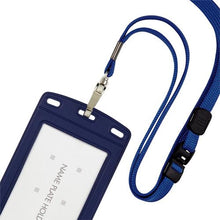 โหลดรูปภาพลงในโปรแกรมดูแกลเลอรี OP ป้ายชื่อห้อยนามบัตรแนวตั้งหนัง 1 ชิ้น สีฟ้า