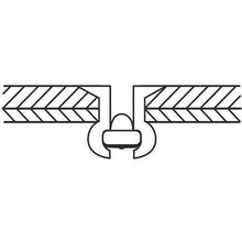 画像をギャラリービューアに読み込む, エビ ブラインドリベット(皿頭) アルミニウム/スティール製 5-5(50本入) エコパック