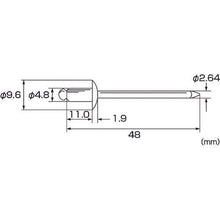 画像をギャラリービューアに読み込む, エビ ブラインドリベット(アルミニウム/スティール製) 6-4(35本入) エコパック