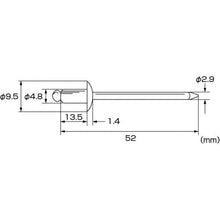 Tải hình ảnh vào trình xem thư viện, Đinh tán tôm (inox/inox) 6-6 (1000 cái) đóng hộp