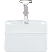 โหลดรูปภาพลงในโปรแกรมดูแกลเลอรี OP tag ป้ายชื่อ คลิปพลาสติก นามบัตร ใช้งานคู่ ขนาด 10 แผ่น สีเทา