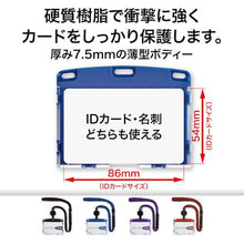 โหลดรูปภาพลงในโปรแกรมดูแกลเลอรี OP ป้ายชื่อห้อยม้วนนามบัตร สไตล์คนเมือง สีดำ 1 ชิ้น