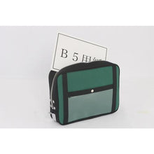 Load image into gallery viewer, SANEI canvas mail pouch (L) with horseshoe lock fittings moss green
