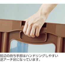 画像をギャラリービューアに読み込む, サンコー フタ一体型折りたたみコンテナー マドコンC-60B ブルー