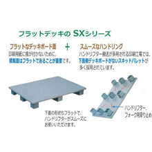 Tải hình ảnh vào trình xem thư viện, Pallet nhựa NPC SX-089065E4 một mặt chèn 4 chiều màu xám