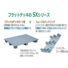 Tải hình ảnh vào trình xem thư viện, Pallet nhựa NPC SX-1109E4 một mặt chèn 4 chiều màu xám