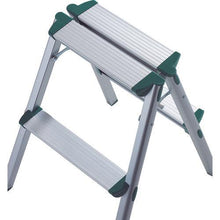 Load image into gallery viewer, TRUSCO aluminum step stool for light work with leg covers 3 steps