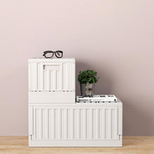 โหลดรูปภาพลงในโปรแกรมดูแกลเลอรี TRUSCO คอนเทนเนอร์พับได้พร้อมฝา 22L สีดำ