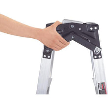Load image into gallery viewer, TRUSCO stepladder that doubles as a ladder, made of aluminum alloy, with leg covers, height 1.11m