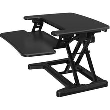 画像をギャラリービューアに読み込む, TRUSCO ガス圧式卓上PCデスク アルコーヴ 黒 550X415