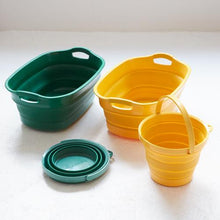 Load image into gallery viewer, TRUSCO folding bucket yellow 8L