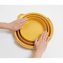 Load image into gallery viewer, TRUSCO folding bucket yellow 8L
