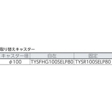 画像をギャラリービューアに読み込む, TRUSCO 樹脂台車 グランカート サイレント バリュータイプ 固定 718X468
