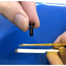 โหลดรูปภาพลงในโปรแกรมดูแกลเลอรี TRUSCO กดย้ำแผ่นหนา 1.3-2.0mm เส้นผ่านศูนย์กลางรู 2.1φ ยาว 3.2 สีดำ 50 ชิ้น