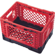 画像をギャラリービューアに読み込む, TRUSCO 折りたたみメッシュコンテナ25L レッド