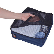 Load image into gallery viewer, TRUSCO travel storage case for 4 shirts navy
