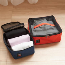 Load image into gallery viewer, TRUSCO travel storage case for 4 shirts navy