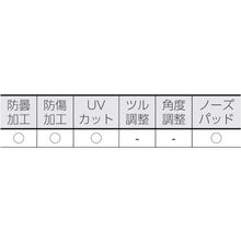 画像をギャラリービューアに読み込む, TRUSCO 二眼型保護メガネ レンズクリア 透明