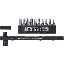 Tải hình ảnh vào trình xem thư viện, Tuốc nơ vít bánh cóc đĩa Torx VESSEL No. TX-11 (bộ 10 bit)