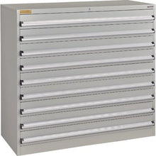 画像をギャラリービューアに読み込む, TRUSCO VE13S型キャビネット 1300X550XH1200 引出9段