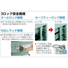 画像をギャラリービューアに読み込む, TRUSCO VE7S型キャビネット 700X550XH600 引出6段