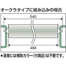画像をギャラリービューアに読み込む, TRUSCO スチールローラー Φ57X2.1t W500 S付