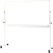 Tải hình ảnh vào trình xem thư viện, TRUSCO Rotating Board Double Sided White X White Dark Line 900X1800 Khung trắng