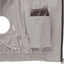 画像をギャラリービューアに読み込む, ジーベック 空調服 綿薄手現場服ヘリンボン空調服XE98002-62-L