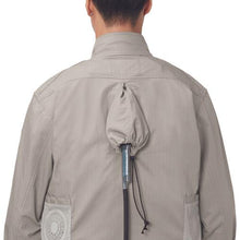 画像をギャラリービューアに読み込む, ジーベック 空調服 綿薄手現場服ヘリンボンフルハーネス仕様空調服XE98102-39-L