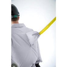 画像をギャラリービューアに読み込む, ジーベック 空調服 綿薄手現場服ヘリンボンフルハーネス仕様空調服XE98102-62-L