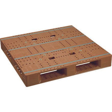 Load image into gallery viewer, NPC plastic pallet ZFD-1111E single-sided four-way insertion brown