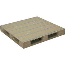 Load image into gallery viewer, NPC plastic pallet ZFD-1212E single-sided four-way insertion light green