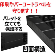 Load image into gallery viewer, NPC plastic pallet ZR-110120E-RR double-sided two-way insertion black