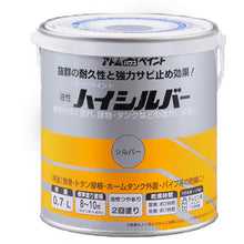 画像をギャラリービューアに読み込む, アトムペイント　油性ハイシルバー　０．７Ｌ　シルバー　  0000101421                    1704  ATOMPAINT
