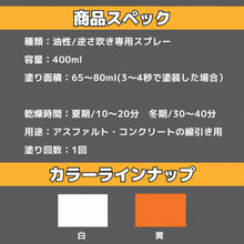 画像をギャラリービューアに読み込む, アトムペイント　ハードラインスプレーＥａｓｙ　４００ＭＬ　白　  00001-12130  ATOMPAINT

