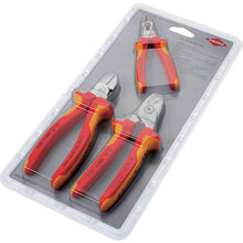 Load image into gallery viewer, KNIPEX Set of 3 insulating tools (2 types of nippers, cable cutter) 003130BKV02 KNIPEX
