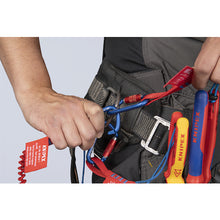 画像をギャラリービューアに読み込む, ＫＮＩＰＥＸ　落下防止ストラップ　カラビナ付き　  005005TBK  KNIPEX
