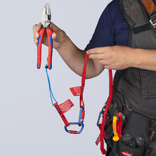 画像をギャラリービューアに読み込む, ＫＮＩＰＥＸ　落下防止ストラップ　カラビナ付き　  005005TBK  KNIPEX
