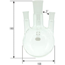 画像をギャラリービューアに読み込む, ＳＩＢＡＴＡ　共通四口フラスコ　２９−１５　５００ｍｌ　  005340-29500  SIBATA
