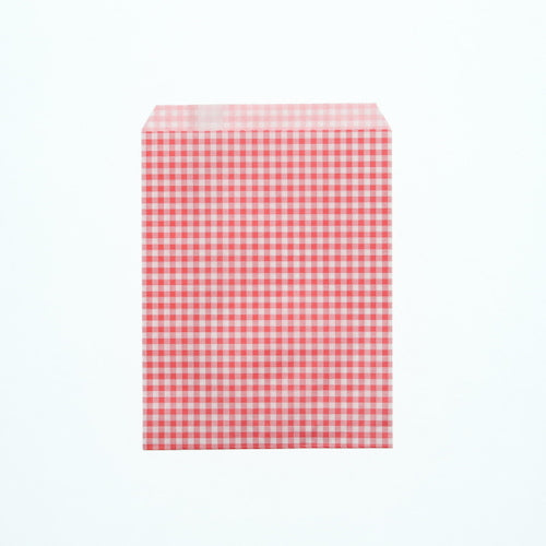 HEIKO กระเป๋าแบนลายซอง R Type Gingham Mini Red R-70 200 แผ่น 6521205 HEIKO
