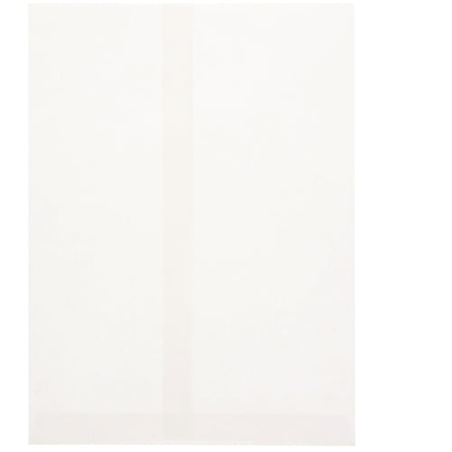 HEIKO ถุงแบน ซองลาย แบบตรง สีขาวล้วน H−8 100 แผ่น 6530505 HEIKO