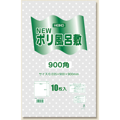 HEIKO N โพลี Furoshiki ลายจุด 900 สี่เหลี่ยมโปร่งใส 10 แผ่น 6685106 HEIKO