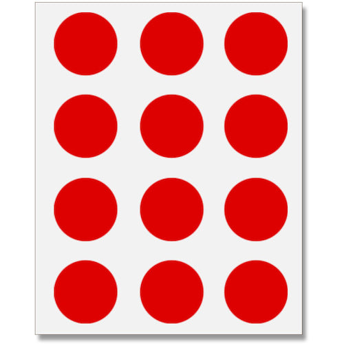 HEIKO ฉลากตะปู φ28 No.440 สีแดง 180 แผ่น 7067661 HEIKO