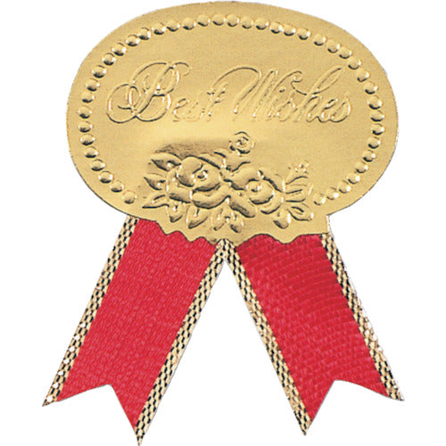 HEIKO สติ๊กเกอร์ ริบบิ้น Best Wish Red M 54 แผ่น 7081101 HEIKO